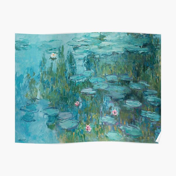 Water Lilies by Monet, 1915 Poster