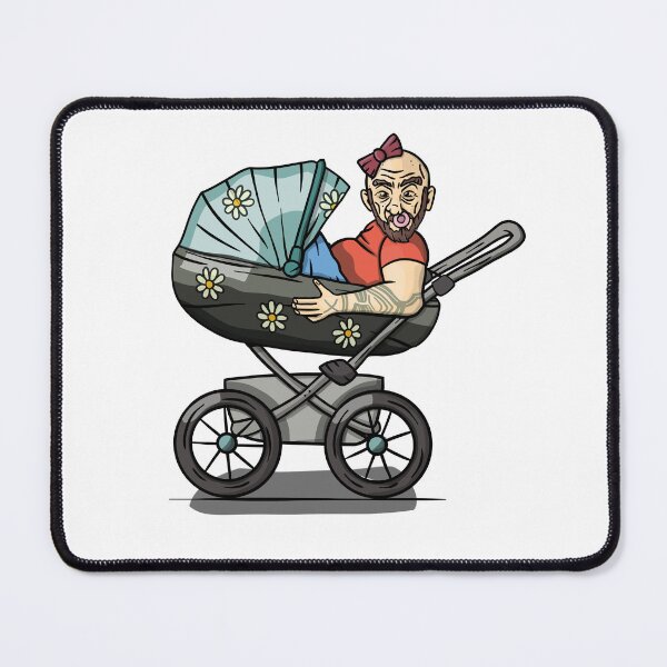 Item preview, A man in a pram designed and sold by jdvsart.
