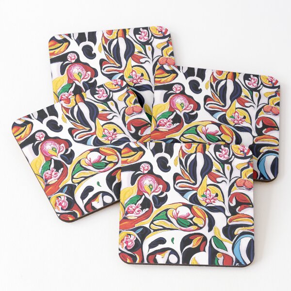 Item preview, Bold modern florals designed and sold by PinterPattern.