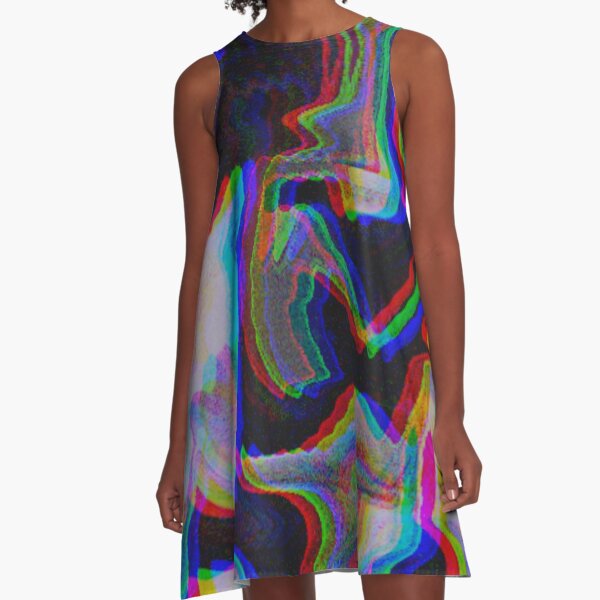 Item preview, Trippy Liquid Art Black and White Liquid Drip Glitch | StokedUpArt designed and sold by StokedUpArt.