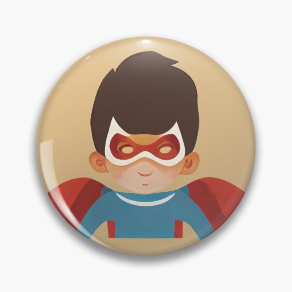 Item preview, Kid superhero with mask and cape designed and sold by MadSwellDesigns.