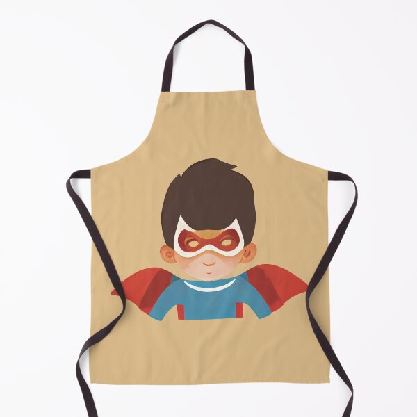 Item preview, Kid superhero with mask and cape designed and sold by MadSwellDesigns.