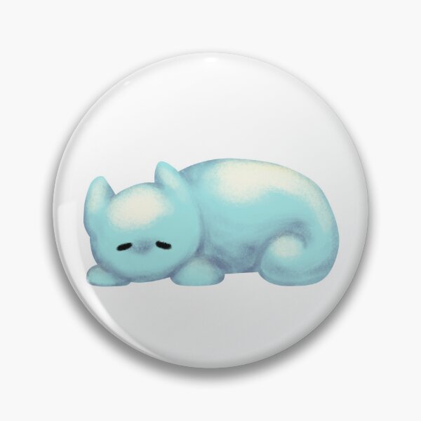 Item preview, Sleepy Slug Cat (Cyan) designed and sold by MonokromeDemon.