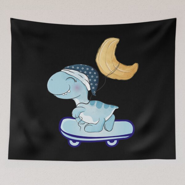 Item preview, dinosaur riding on a skateboard designed and sold by loka-Art.