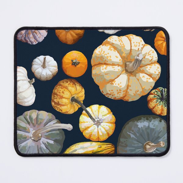 Item preview, Pumpkin Tile 1 (Dark Blue) designed and sold by Zia Frazier.