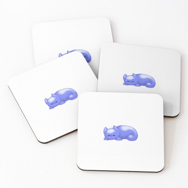 Item preview, Sleepy Slug Cat (Blue) designed and sold by MonokromeDemon.