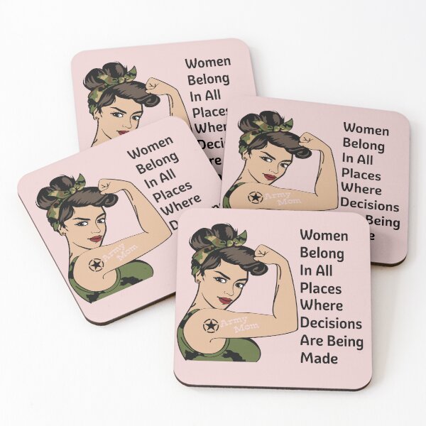 Item preview, Women Belong In All Place Where Decisions Are Being Made Fitted designed and sold by ROFIN.