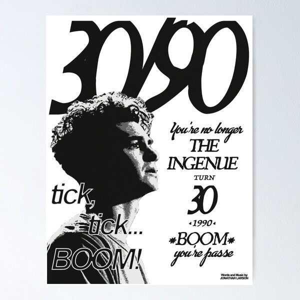 Item preview, Tick, Tick... BOOM - 30/90 designed and sold by Think In Scenes.