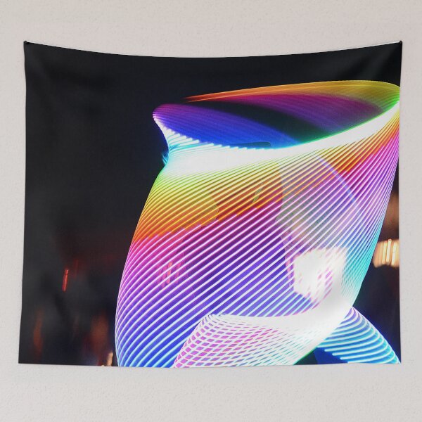 Item preview, Poi spinning photograph at night - WelshDesigns designed and sold by welshdesigns.
