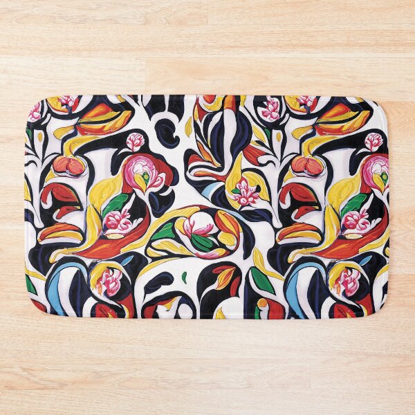 Item preview, Bold modern florals designed and sold by PinterPattern.