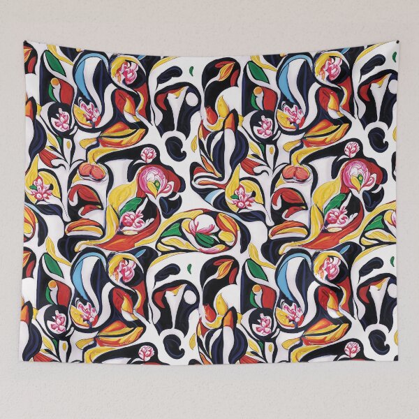 Item preview, Bold modern florals designed and sold by PinterPattern.