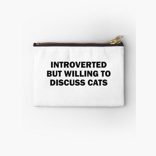 Item preview, introverted but willing to discuss cats designed and sold by sciles.