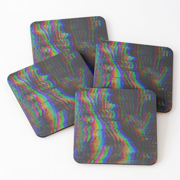 Item preview, Trippy Liquid Art Black and White Glitch RBG Art | StokedUpArt designed and sold by StokedUpArt.