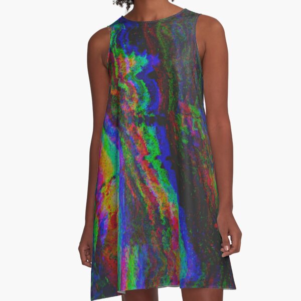 Item preview, Trippy Liquid Art Black and White Glitch RBG Art | StokedUpArt designed and sold by StokedUpArt.