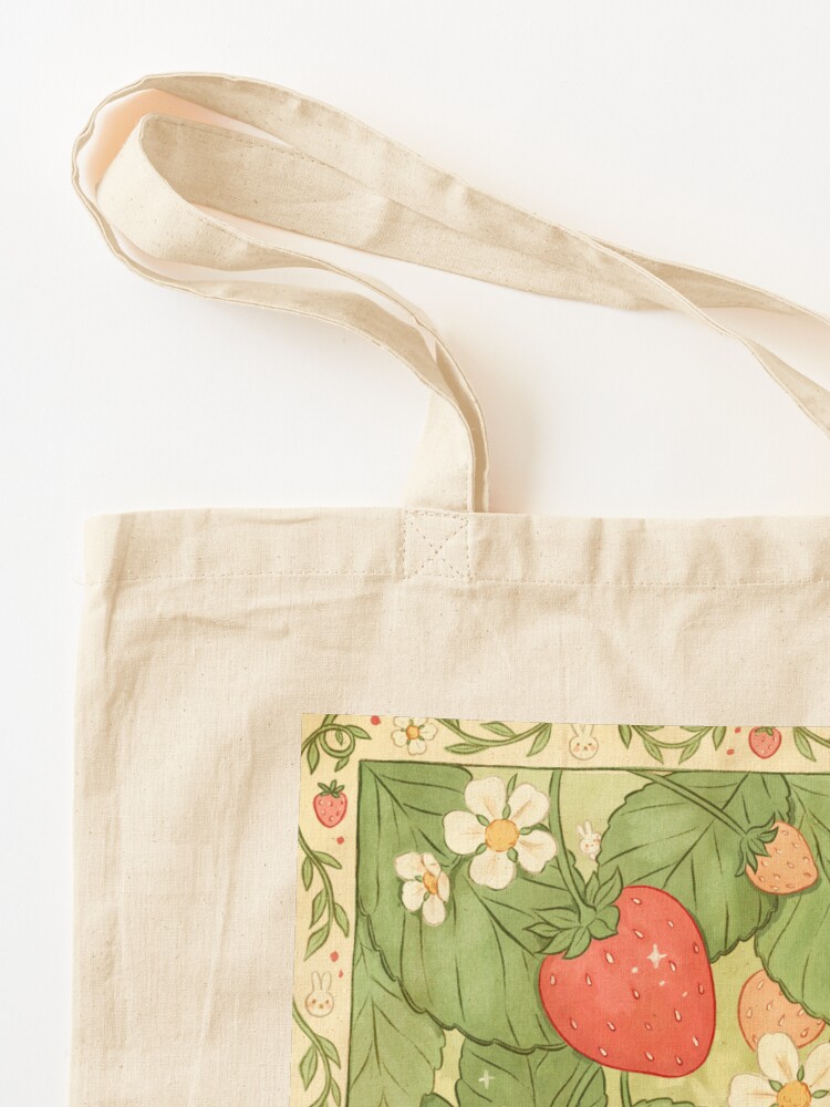 Thumbnail 3 of 5, Tote Bag, Strawberries for Life designed and sold by hwainio.