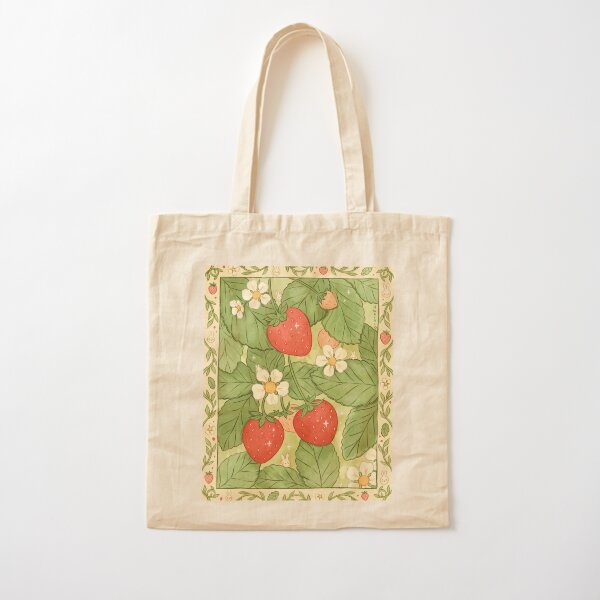 Strawberries for Life Cotton Tote Bag