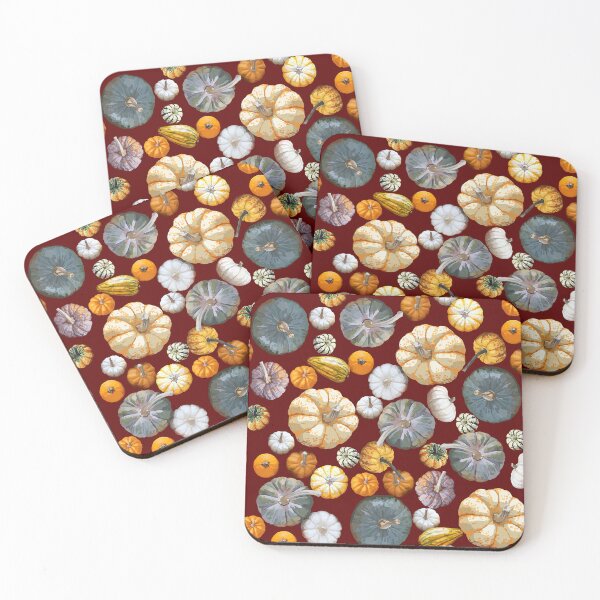Item preview, Pumpkin Tile 2 (Maroon) designed and sold by Zia Frazier.