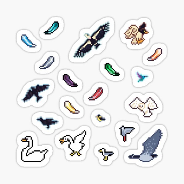 8-bit Birbs! Sticker