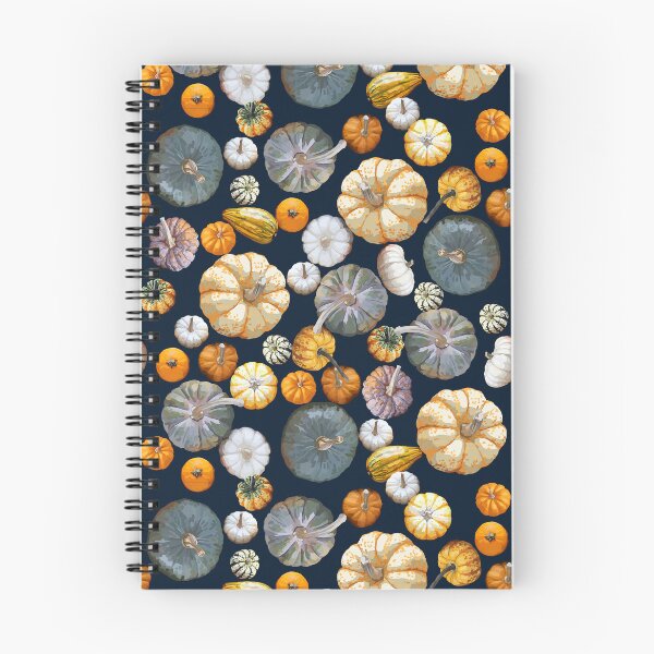 Item preview, Pumpkin Tile 2 (Dark Blue) designed and sold by Zia Frazier.