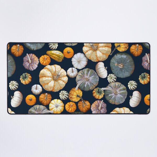 Item preview, Pumpkin Tile 2 (Dark Blue) designed and sold by Zia Frazier.