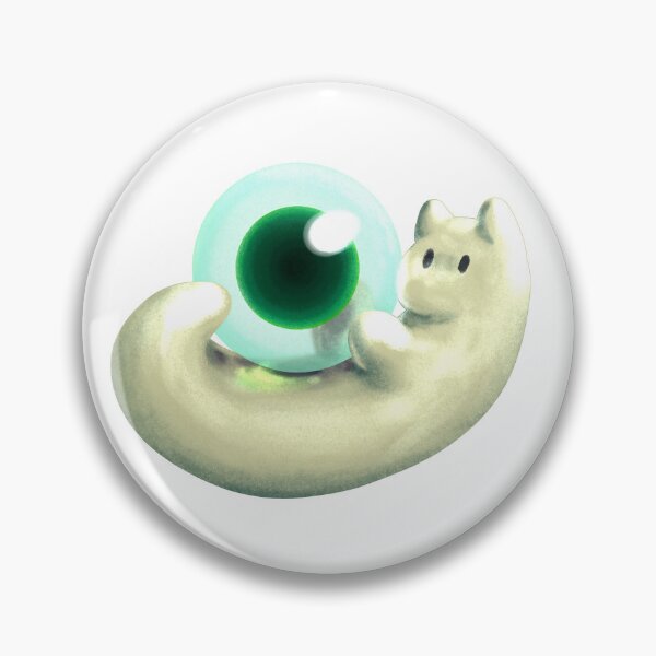 Item preview, Slug Cat Playing With an Egg (Green) designed and sold by MonokromeDemon.