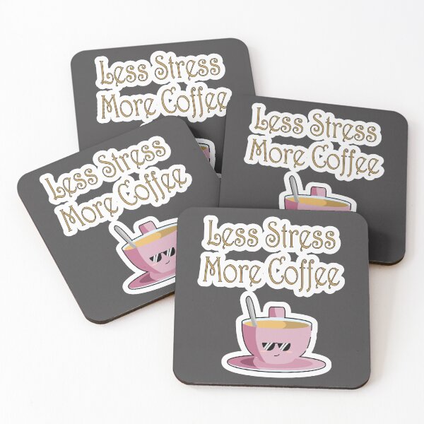 Item preview, Less Stress More Coffee designed and sold by JLCableStudio.