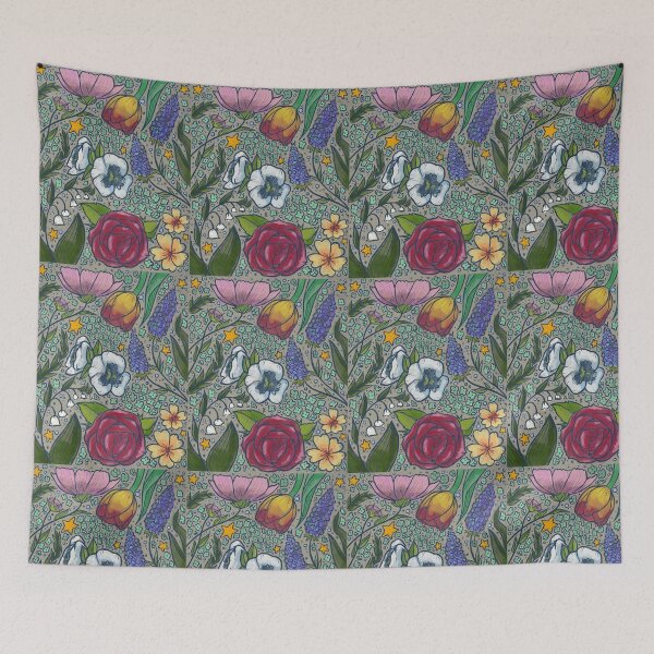 Item preview, Floral Square designed and sold by Yourashisgrass.