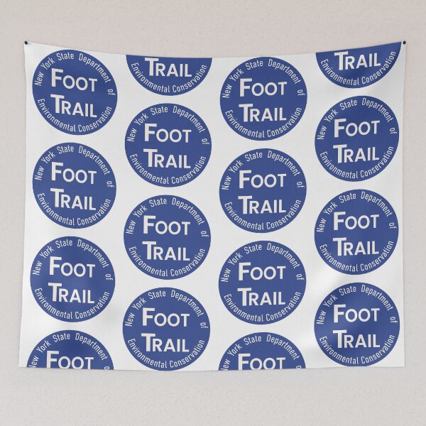 Item preview, NYSDEC Foot Trail Marker Blue designed and sold by repyourparks.