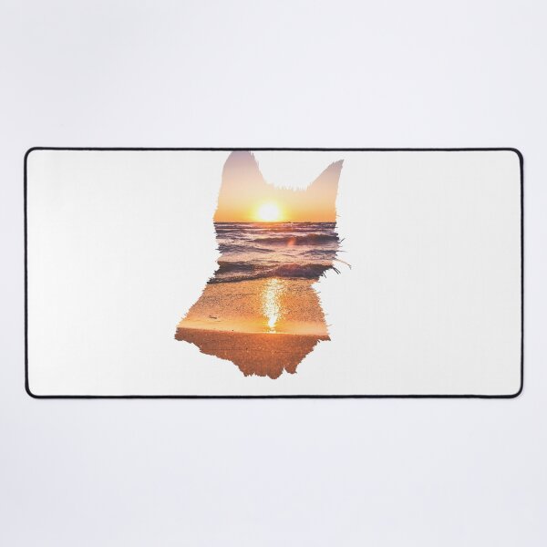 Item preview, Sunset Ocean Waves View Cat designed and sold by kryative.