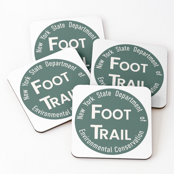 Item preview, NYSDEC Foot Trail Marker Green designed and sold by repyourparks.