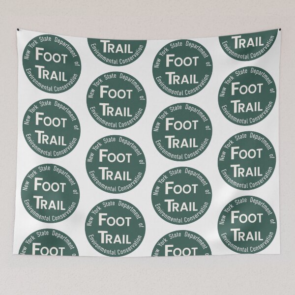 Item preview, NYSDEC Foot Trail Marker Green designed and sold by repyourparks.