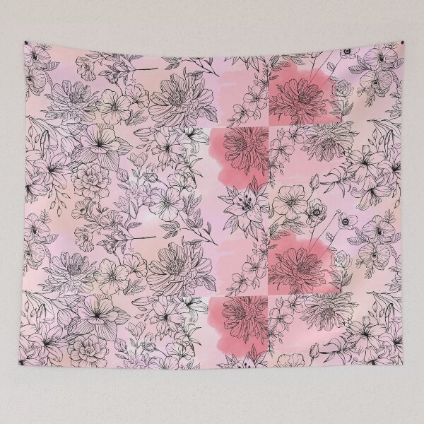 Item preview, Patrón floral rosa designed and sold by Jackie's Design Store.