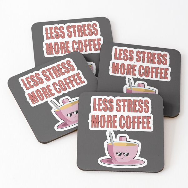 Item preview, Less Stress More Coffee designed and sold by JLCableStudio.