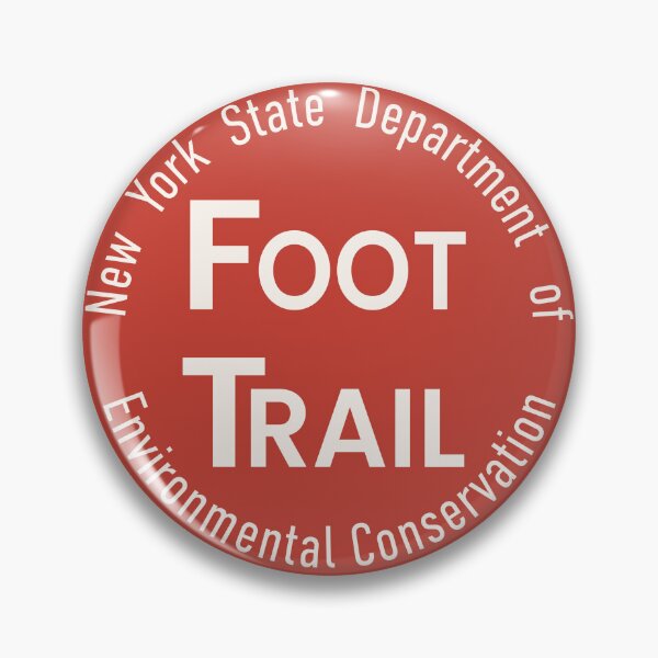 Item preview, NYSDEC Foot Trail Marker Red designed and sold by repyourparks.