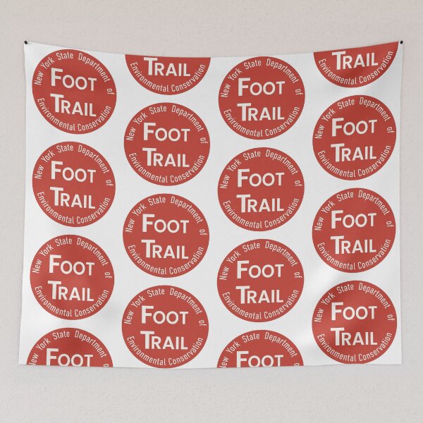 Item preview, NYSDEC Foot Trail Marker Red designed and sold by repyourparks.