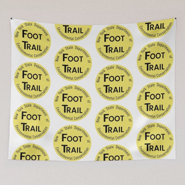 Item preview, NYSDEC Foot Trail Marker Yellow designed and sold by repyourparks.