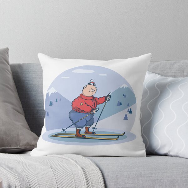 Item preview, Skiing cute piglet. designed and sold by AnnaDyshel.