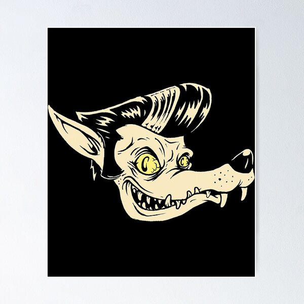 Horror Art Rockabilly Wolf Psychobilly Punk Art