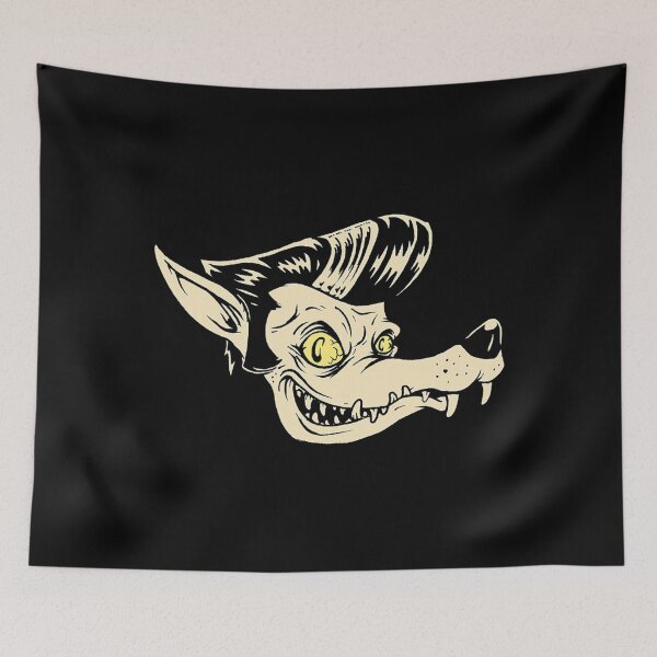 Item preview, Horror Art - Rockabilly Wolf - Psychobilly Punk Art designed and sold by essentialoutlet.