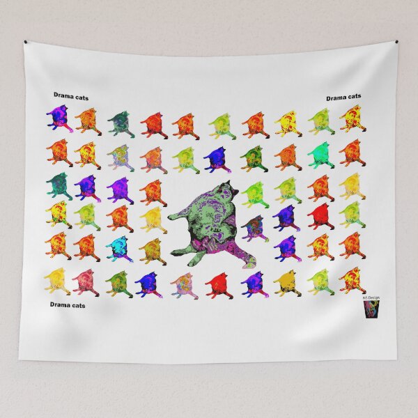 Item preview, Drama cats - Design 6 - NS Design designed and sold by NS-Design-Shop.