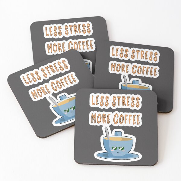 Item preview, Less Stress More Coffee designed and sold by JLCableStudio.