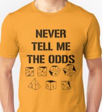 Camiseta ajustada Nunca me digas las probabilidades D20 Juegos de rol Dados Meme