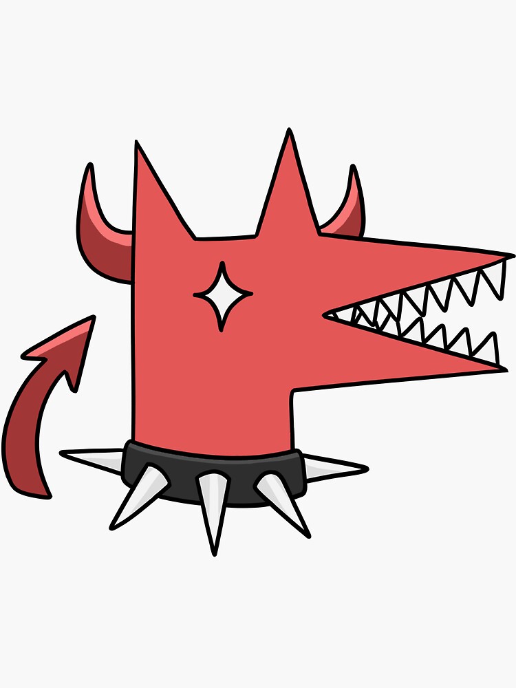 demon-dog-sticker-for-sale-by-hkkatty-redbubble