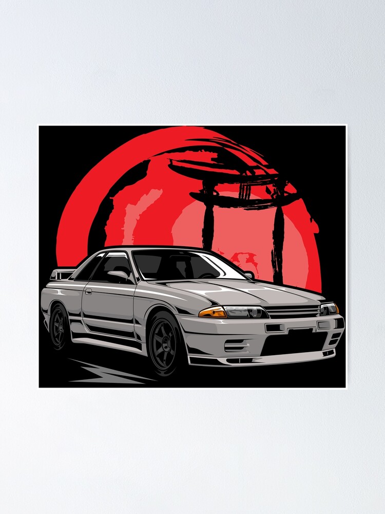 JDM Digital Poster, R32, Gtr R32, Nissan Digital Poster 