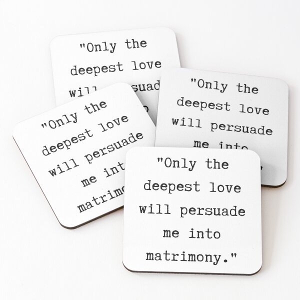 Item preview, Pride and Prejudice Quote | Only the Deepest Love... designed and sold by WordsToArt.