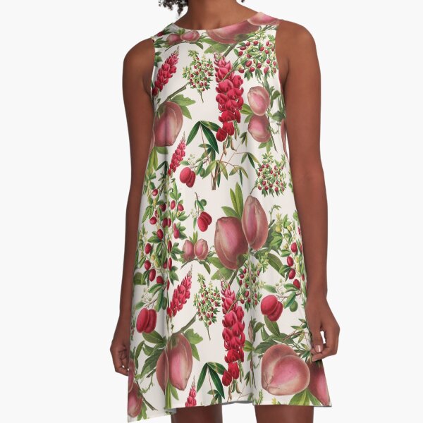 Heritage Fruit and Flowers A-Line Dress
