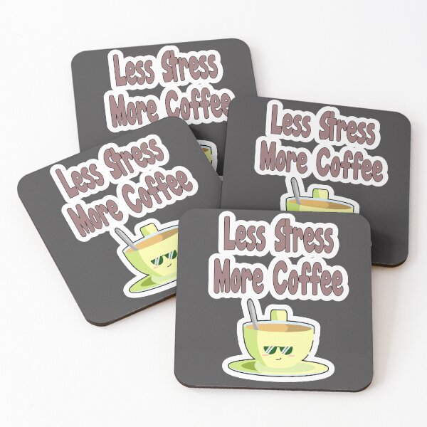 Item preview, Less Stress More Coffee designed and sold by JLCableStudio.