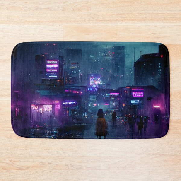 Item preview, Girl in Cyberpunk City designed and sold by Froobus.