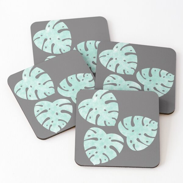 Item preview, Monstera - Teal designed and sold by TheeForestFox Shop.