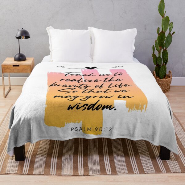 Item preview, Psalm 90:12 | Bible Verse | Christian Faith designed and sold by NobleForte.